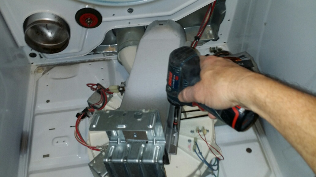 Whirlpool Cabrio Dryer Heater Housing Disassembly - Click to Zoom Whirlpool Cabrio Dryer Heater Housing Disassembly