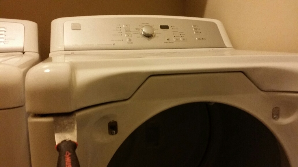 Kenmore Oasis Dryer Top Removal - Click to Zoom Kenmore Oasis Dryer Top Removal