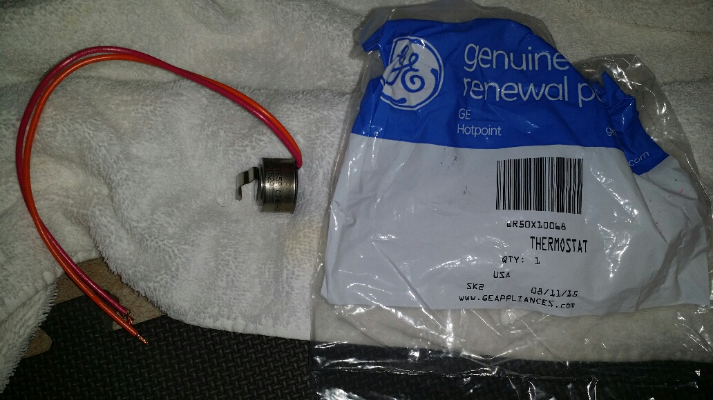 New defrost thermosat with bag. - Click to Zoom New defrost thermosat with bag.